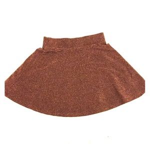 Copper sparkle skirt